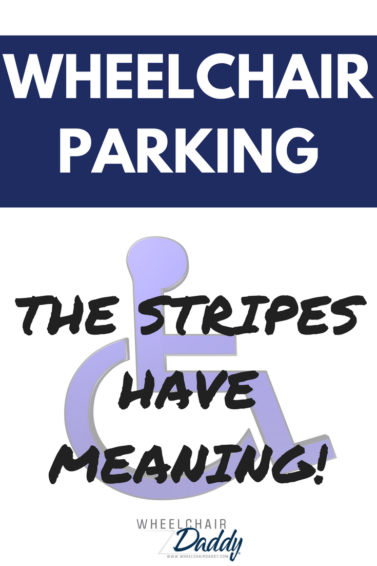 Handicapped parking has its perks, but not when another driver doesn't understand how parking in a spot for wheelchair users works. The stripes have meaning! This blogger designed a handicapped parking cone to solve this big problem. | www.WheelchairDaddy.com